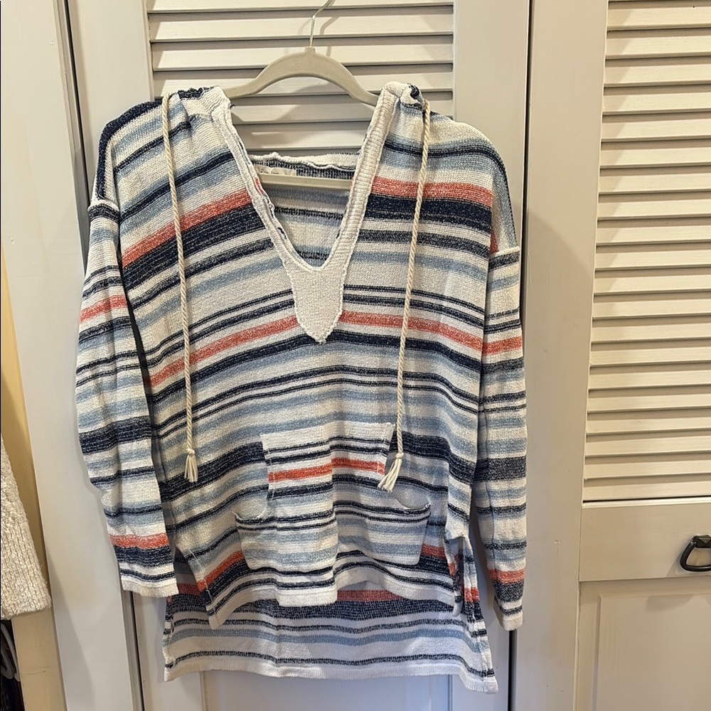 Ron Jon Striped Hooded Coverup